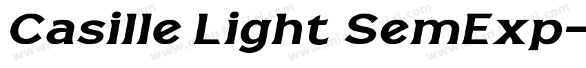 Casille Light SemExp字体转换